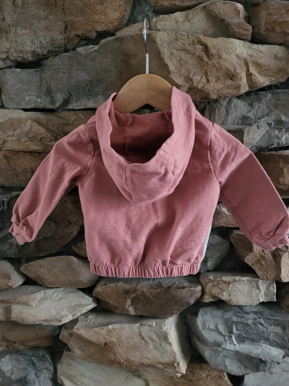 Lightweight Pink Colorblock Zip Hoodie Jacket
